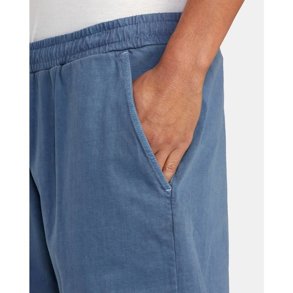 RVCA PTC Elastic Walk Shorts 18" Mens Small 100% Cotton AVYWS00163 Comfy Blue - Picture 7 of 8